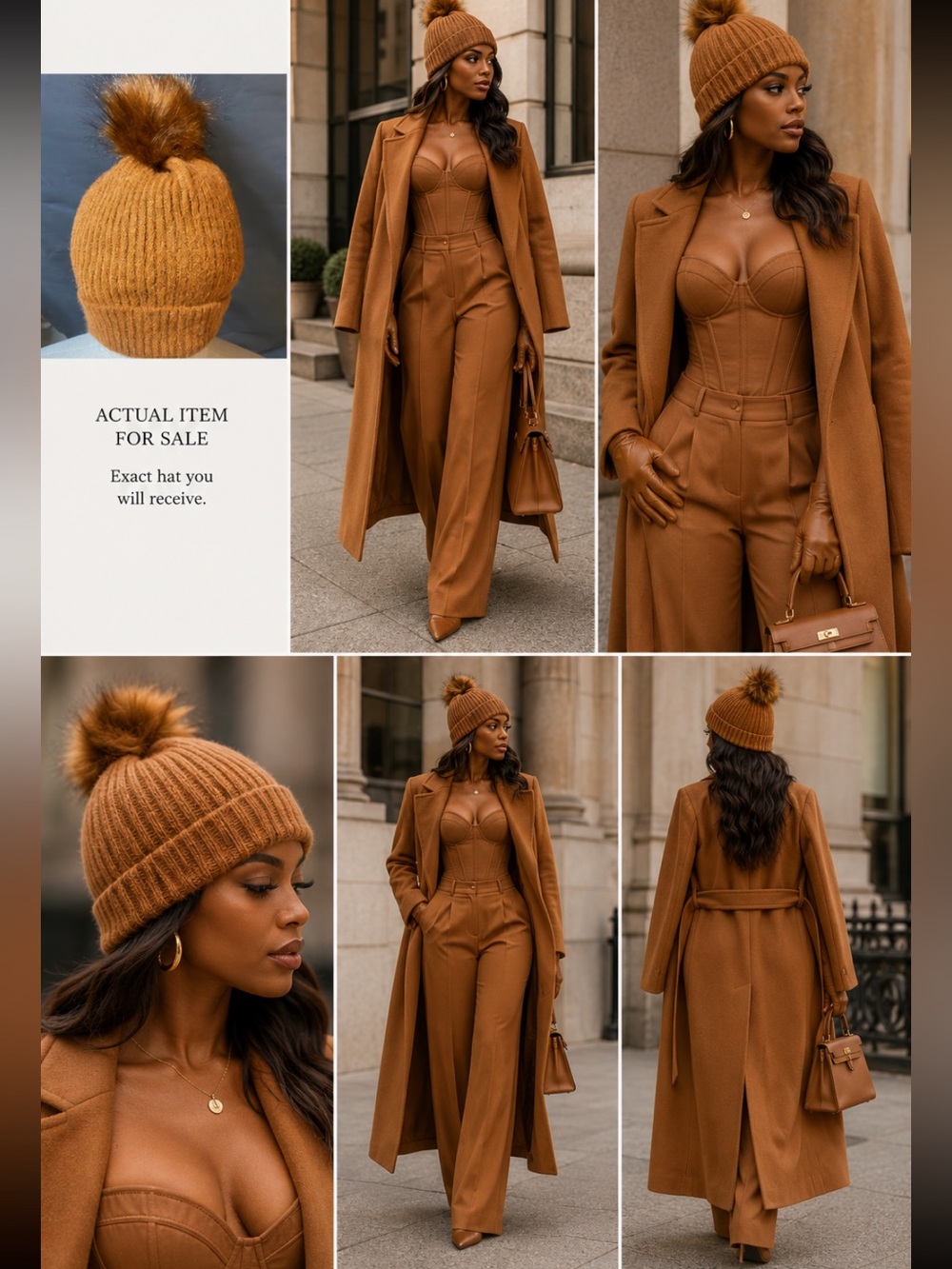 Gorgeous cognac color hat.
